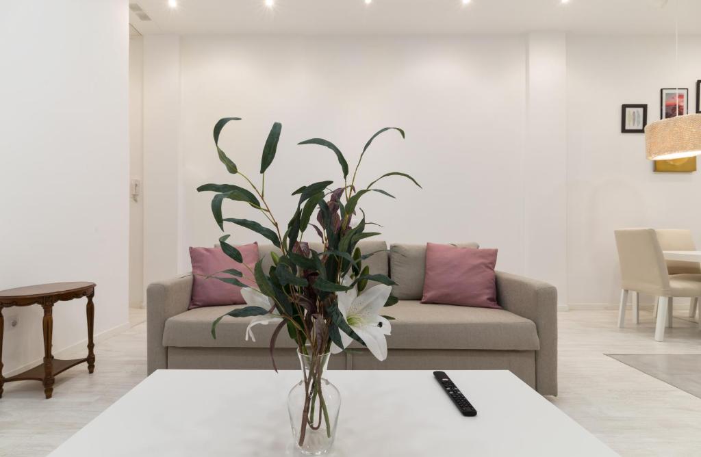 Posezení v ubytování Acogedor y Comodo apartamento Madrid A/C