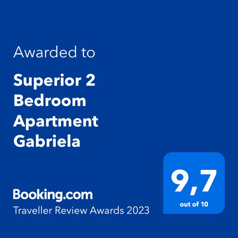 Certifikát, hodnocení, plakát nebo jiný dokument vystavený v ubytování Superior 2 Bedroom Apartment Gabriela