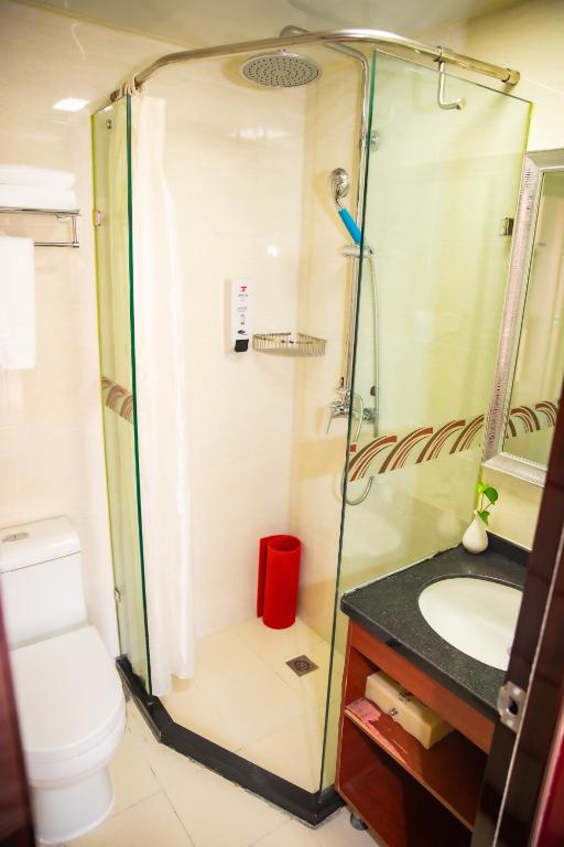 Koupelna v ubytování Meiyuan Hotel