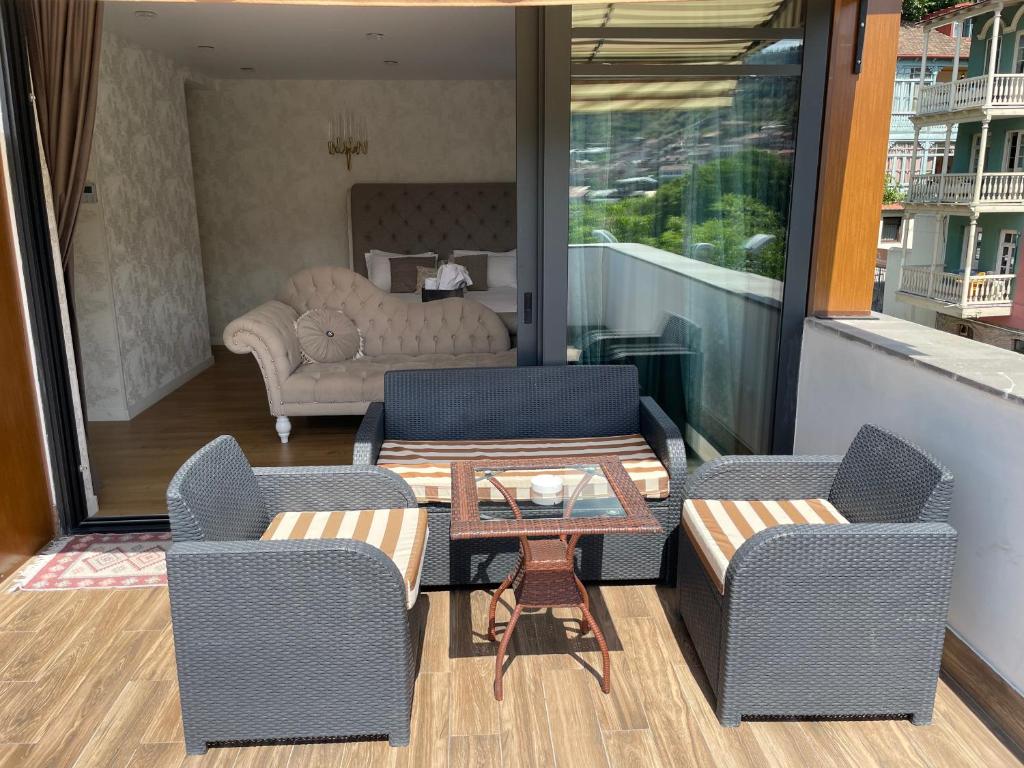 Posezení v ubytování Rikhe palace boutique hotel
