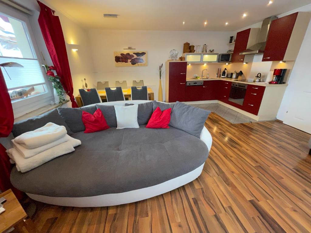 Kuchyň nebo kuchyňský kout v ubytování Appartement Holiday
