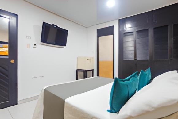 TV a/nebo společenská místnost v ubytování Hotel Ancor