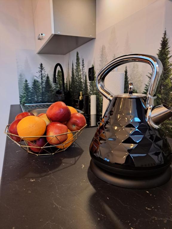 Kuchyňa alebo kuchynka v ubytovaní Apartament z antresolą