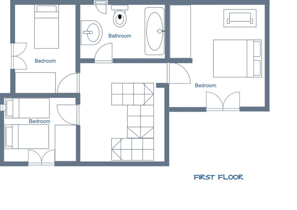 Plan piętra w obiekcie Villa Dalia