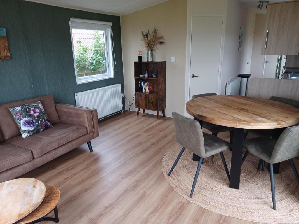 Kuchyň nebo kuchyňský kout v ubytování Chalet duunzicht Texel