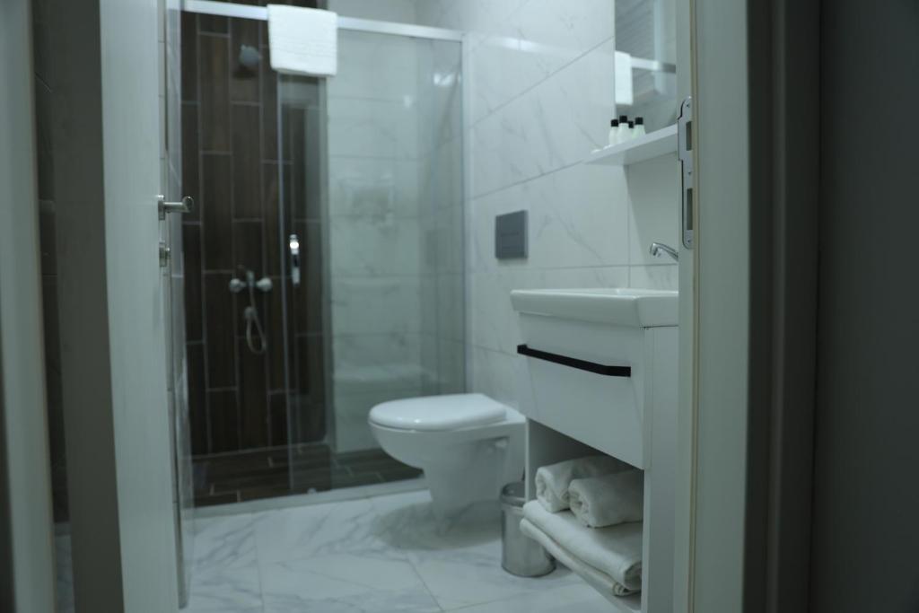 Koupelna v ubytování Turkuaz Hotel