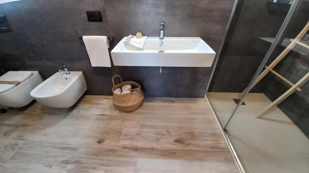 Koupelna v ubytování Agriturismo Verdecielo