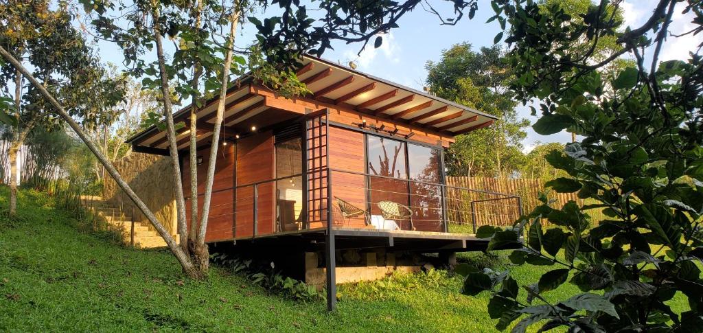 Zahrada ubytování Ecohotel Alma