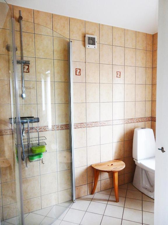 Koupelna v ubytování Wallinshuset