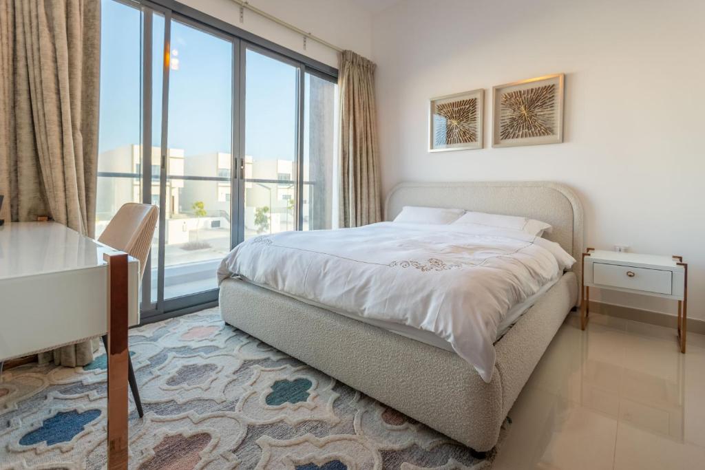 Postel nebo postele na pokoji v ubytování Al Dana Sea View Villa