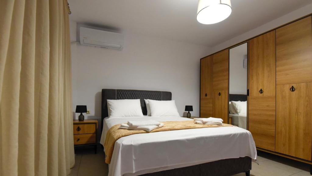 Posteľ alebo postele v izbe v ubytovaní Lux apartment & stunning view