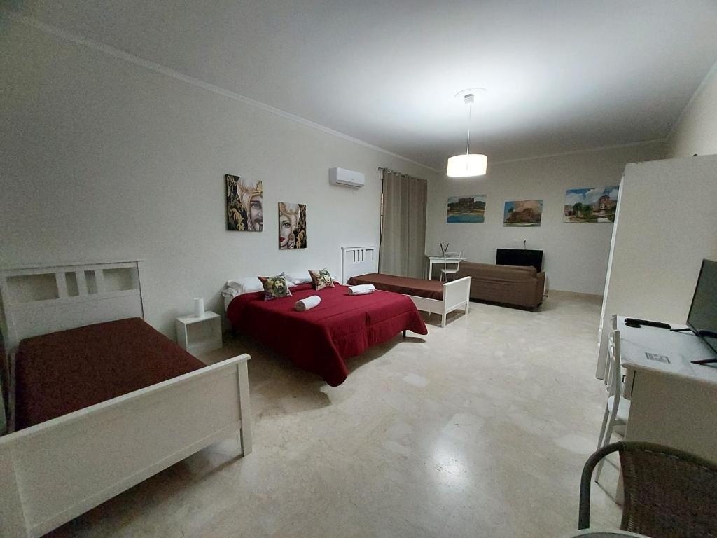 Posteľ alebo postele v izbe v ubytovaní La Casa del Moro - Al Politeama