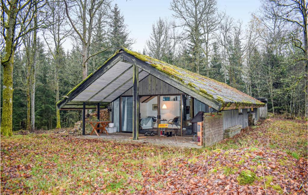 ein kleines Haus mitten im Wald in der Unterkunft Awesome Home In Annerstad With Sauna in Annerstad
