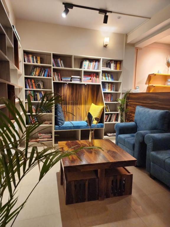 Knihovna v bed and breakfast