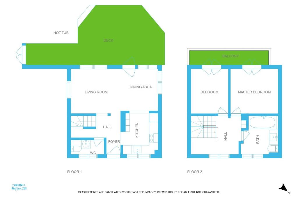 Plán poschodí v ubytovaní Chalet le Tremplin