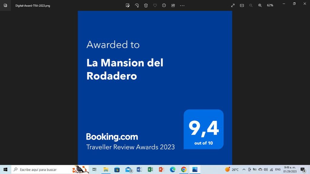 zrzut ekranu komputerowego z akuatsondaudulatorem w obiekcie La Mansion del Rodadero w mieście Santa Marta