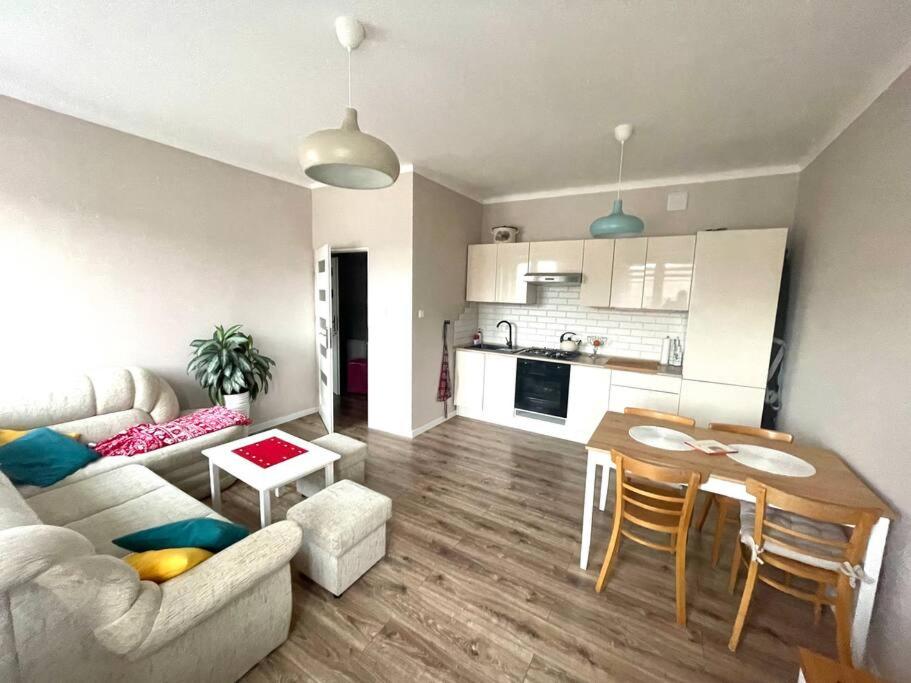 Kuchyňa alebo kuchynka v ubytovaní Apartament Jaskółka