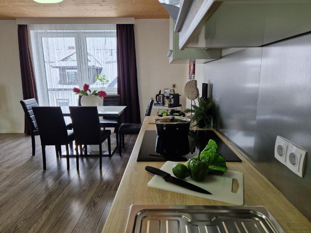 Kuchyň nebo kuchyňský kout v ubytování Apartment St. Pölten