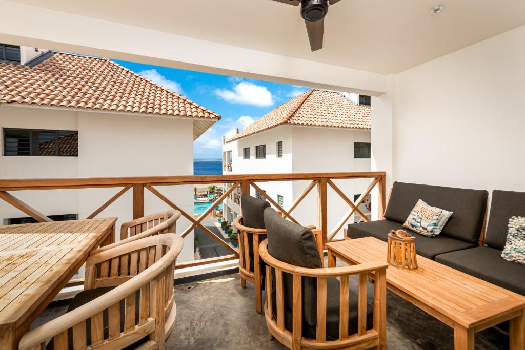 Posezení v ubytování Bloozz resort Bonaire