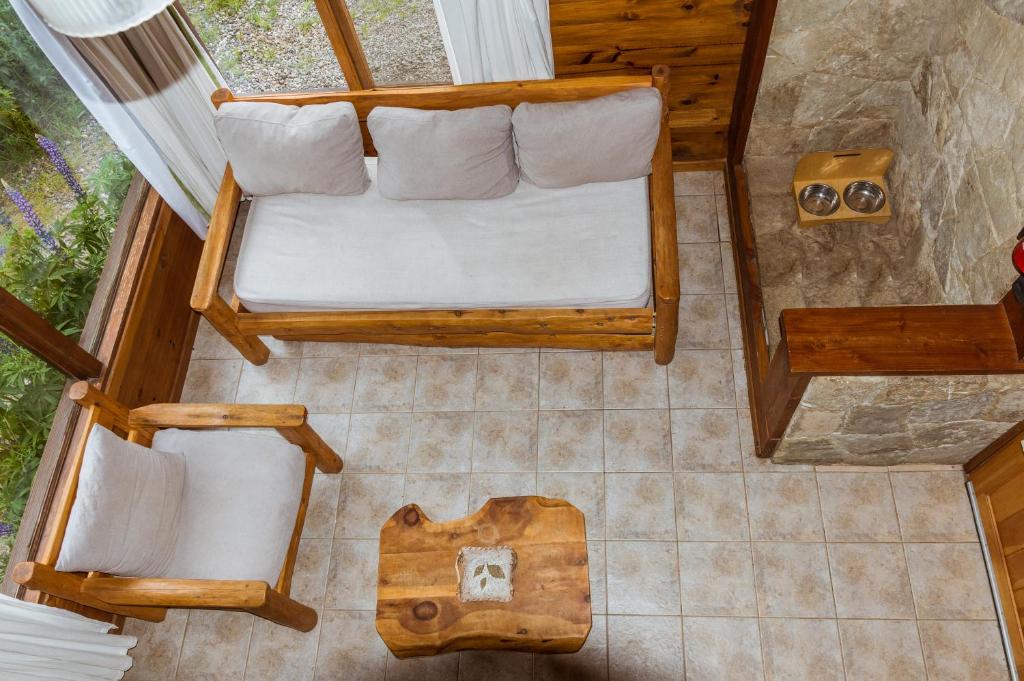 Posezení v ubytování BOG Ocrehue - Cabanas