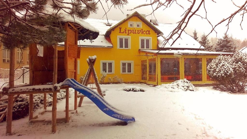 Penzion Lipůvka v zimě