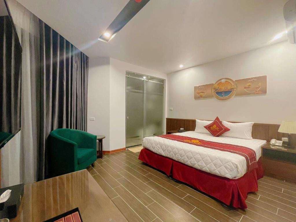 Postel nebo postele na pokoji v ubytování Rosy Hotel