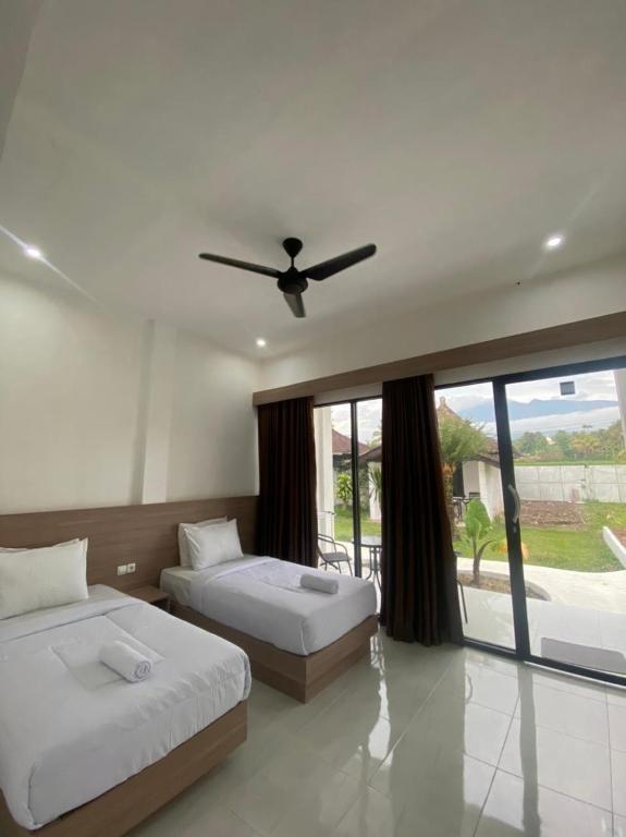 Pondok Tetebatu Cottages and Cafe - Sala Dupla Superior Com Vista Para O Jardim