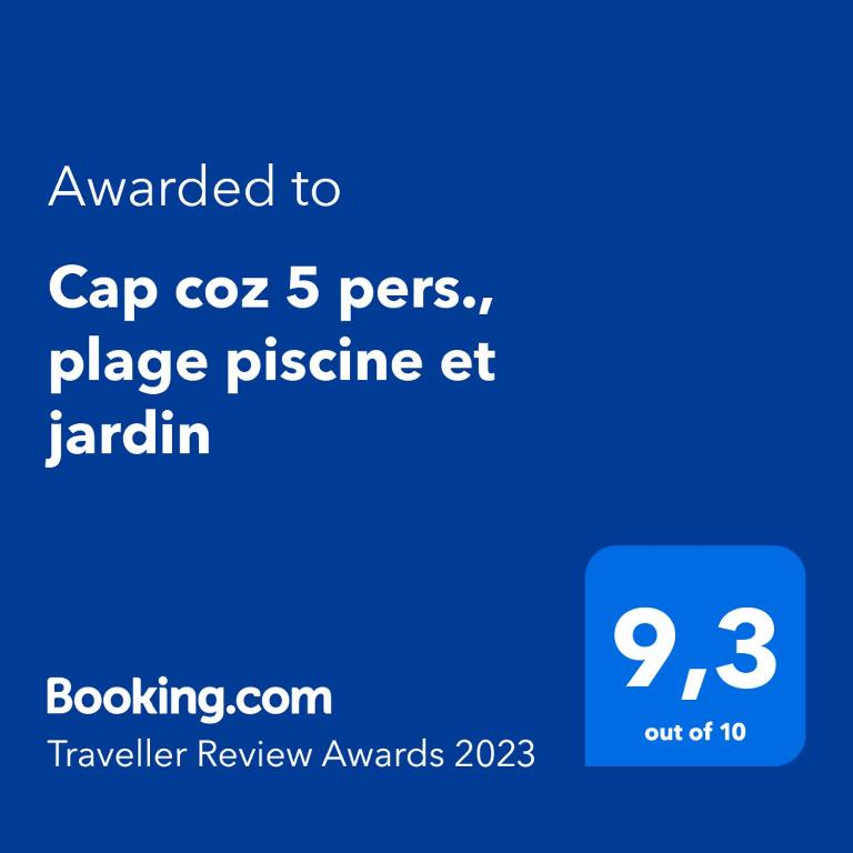 Certyfikat, podpis lub inny dokument wystawiony w obiekcie CAP COZ plage piscine et jardin