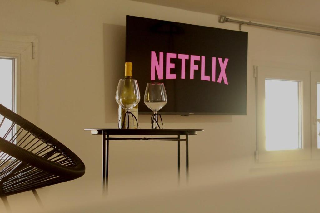 TV a/nebo společenská místnost v ubytování B-Guest House