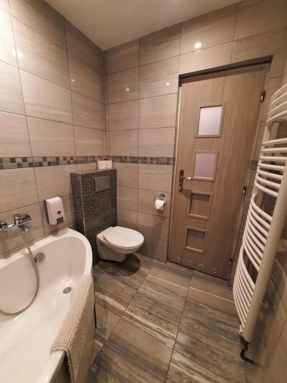 Łazienka w obiekcie Hotel Boršičanka