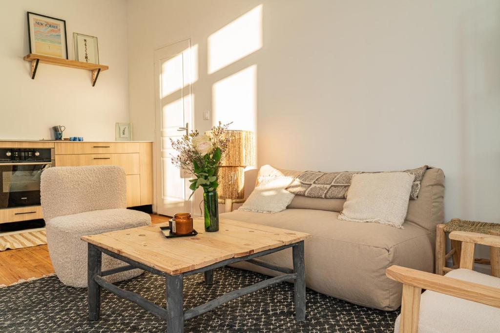 Kuchyň nebo kuchyňský kout v ubytování Maison Cachée - Chambres et Appartements en Baie de Somme