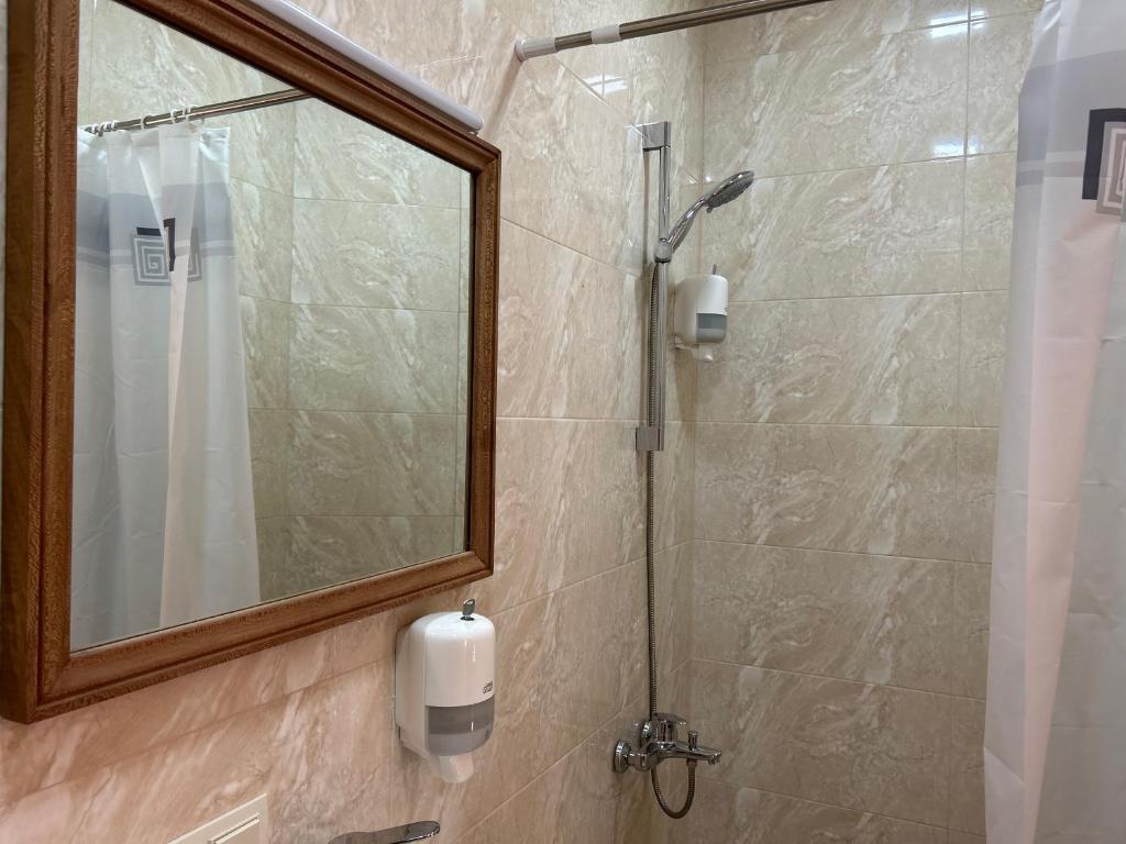 Koupelna v ubytování Saryan Guesthouse