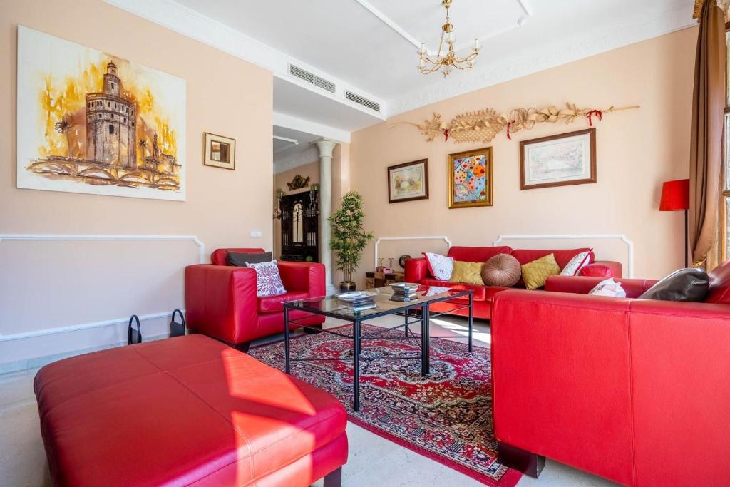 Posezení v ubytování Luxe Town Hall