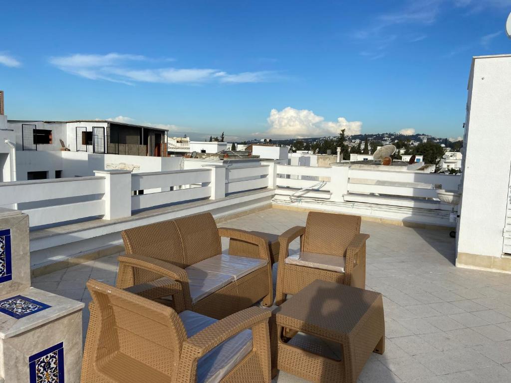Balkón nebo terasa v ubytování Marsa Authentic Luxury Appart 1
