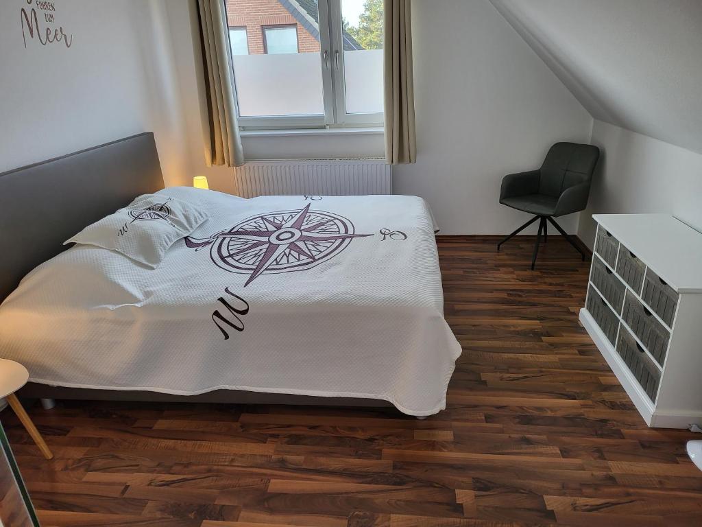 Postel nebo postele na pokoji v ubytování Anker Perla