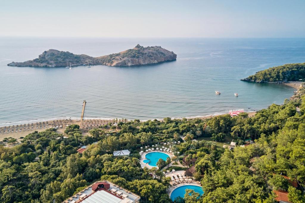 an aerial view of the island of šibenik at TUI MAGIC LIFE Sarigerme in Sarigerme