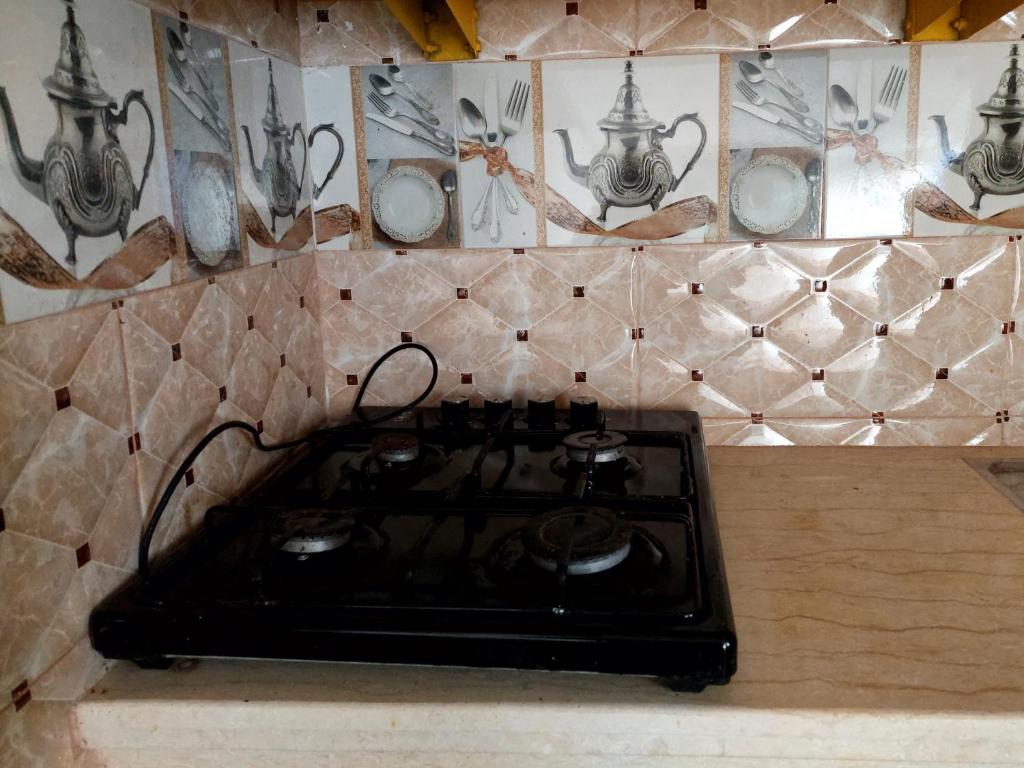 Kuchyň nebo kuchyňský kout v ubytování Riad Dar Zouhair