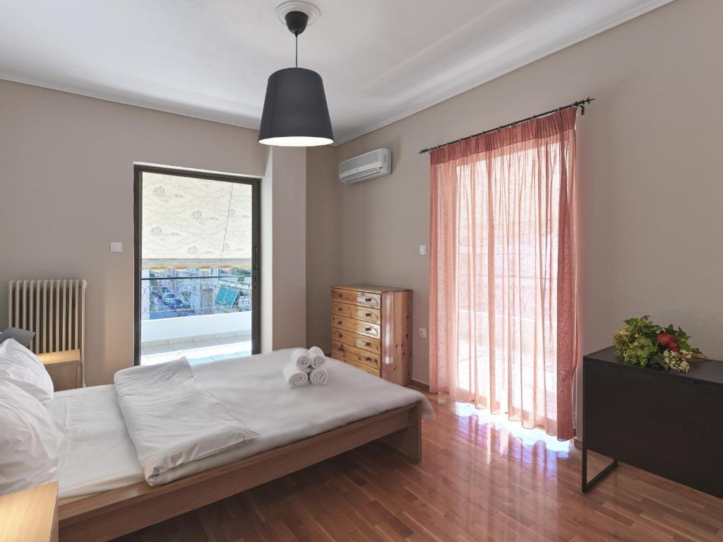 Łóżko lub łóżka w pokoju w obiekcie 2 bedroom apartment close to children's hospital