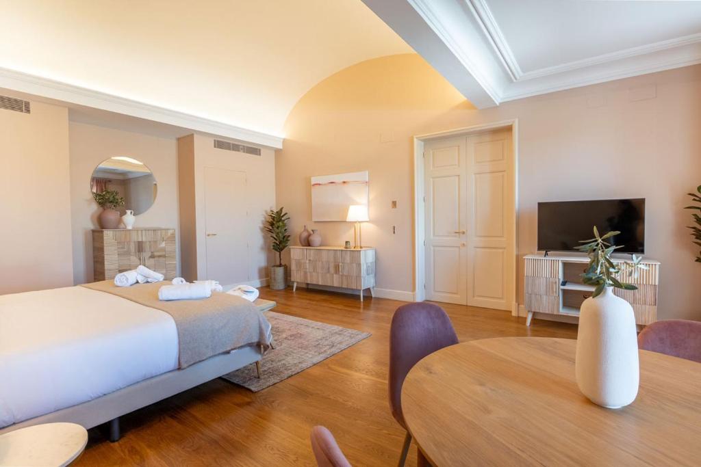 Postel nebo postele na pokoji v ubytování Hotel Font de la Canya