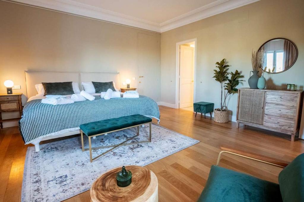Postel nebo postele na pokoji v ubytování Hotel Font de la Canya