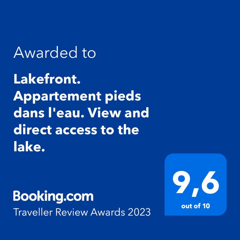 Fotografie z fotogalerie ubytování Lakefront. Appartement pieds dans l'eau. View and direct access to the lake. v destinaci Anthy