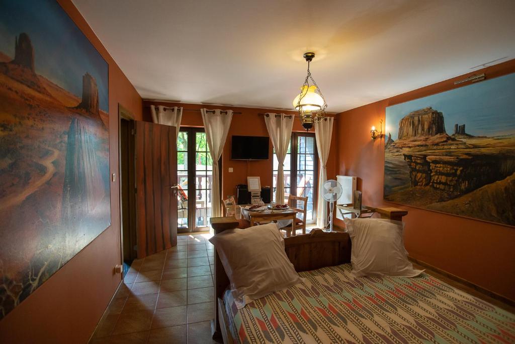 Posezení v ubytování Guest house Western-city