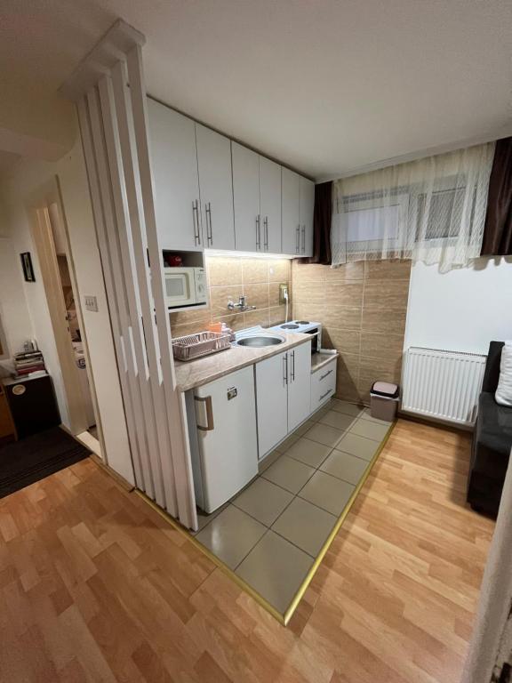 Kuchyň nebo kuchyňský kout v ubytování Čarapan