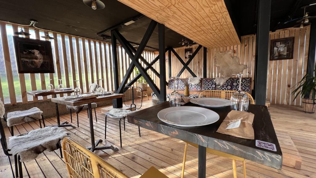 Posezení v ubytování Hostal Boutique Factoria Patagonia