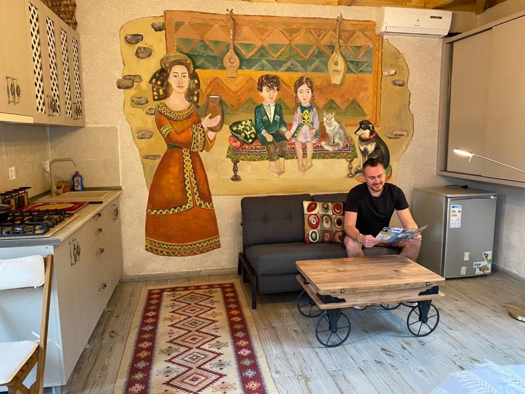 Kuchyň nebo kuchyňský kout v ubytování Batumi Wonderland
