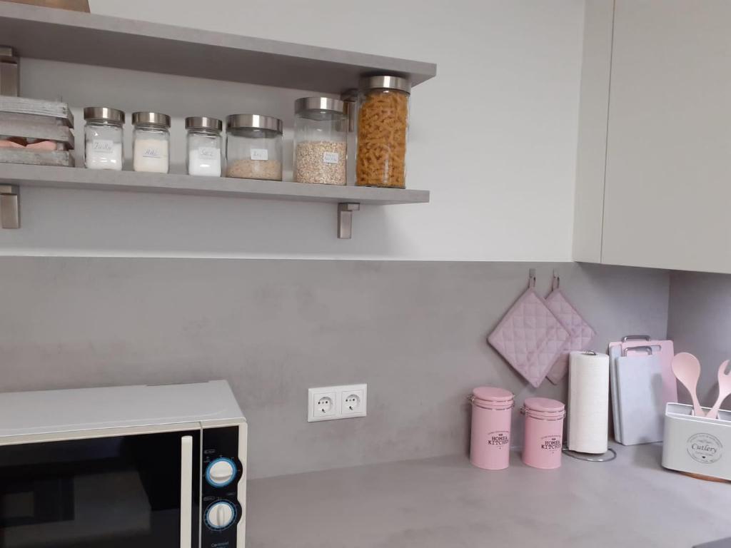 Kuchyň nebo kuchyňský kout v ubytování Haus Mühlenbach