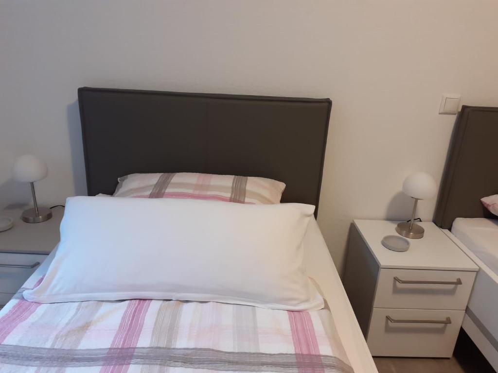 Postel nebo postele na pokoji v ubytování Haus Mühlenbach
