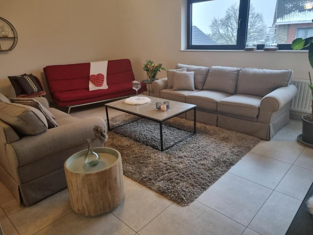 Posezení v ubytování Vakantiewoning Bisonder