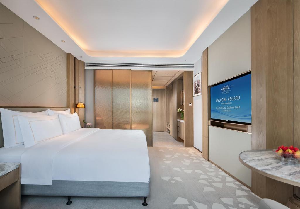 TV a/nebo společenská místnost v ubytování Shenzhenair International Hotel
