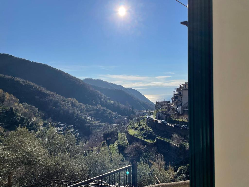 a view of a valley from a house at The White Mulberry Tree in Ravello